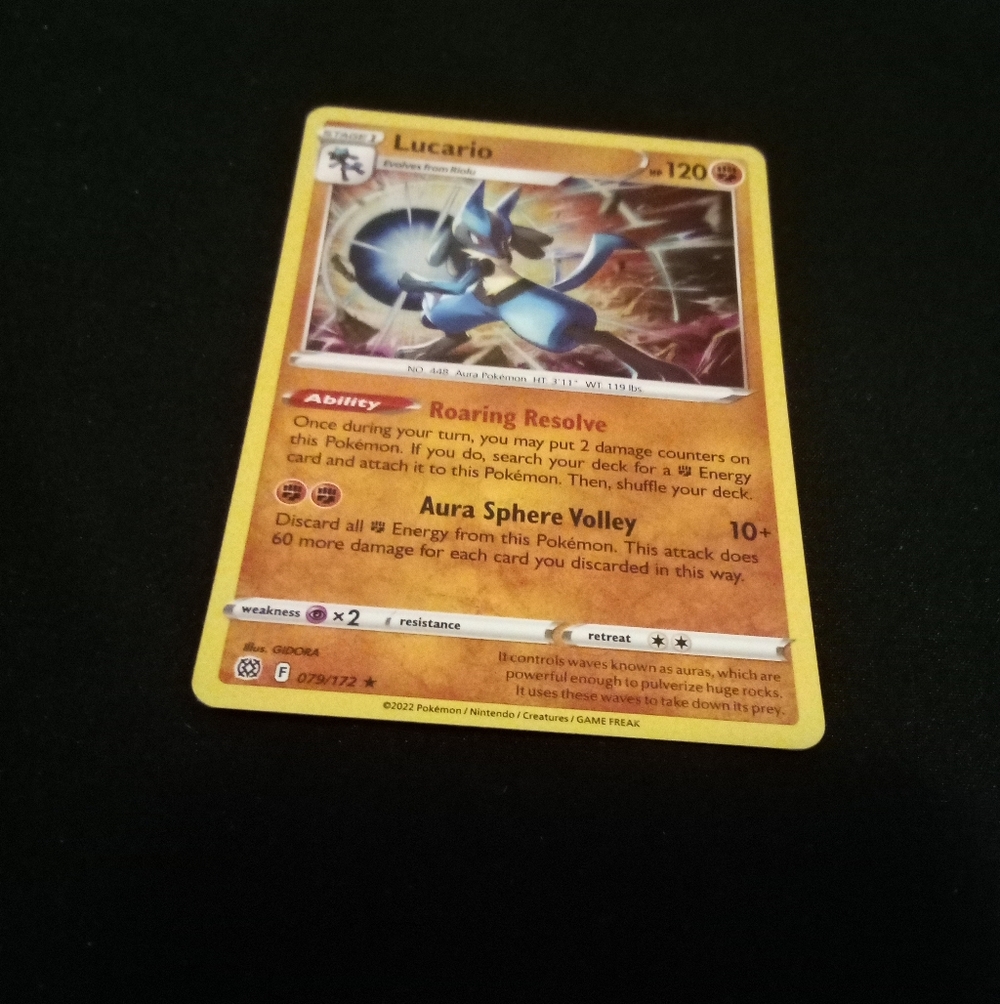 Pokemon Lucario 079/172 SWSH09: Brilliant Stars Rare Holo
